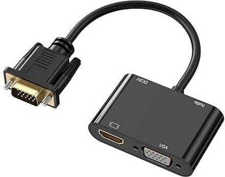 RuhZa Dual Display 1080P Splitter Converter With Charging and 3.5mm Audio Cable Wired Ethernet Lan Adapter compatible with Windows-picture-43