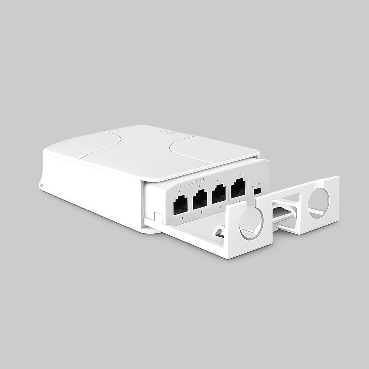 Di 4 Port Ethernet Switch Box | RJ45 LAN Hub Wall Mount Wireless Ethernet Lan Adapter compatible with Windows-image-29