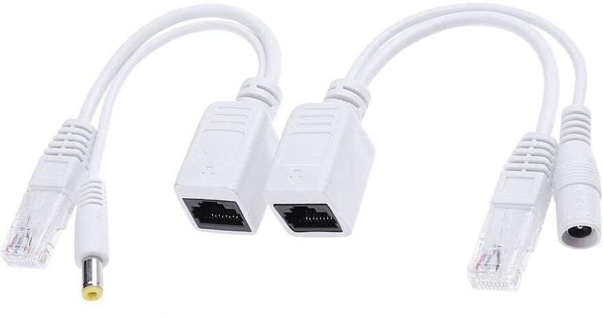 VOOCME Passive PoE Injector and Splitter Pair (Set of 1) CPOE/1P. Lan Adapter