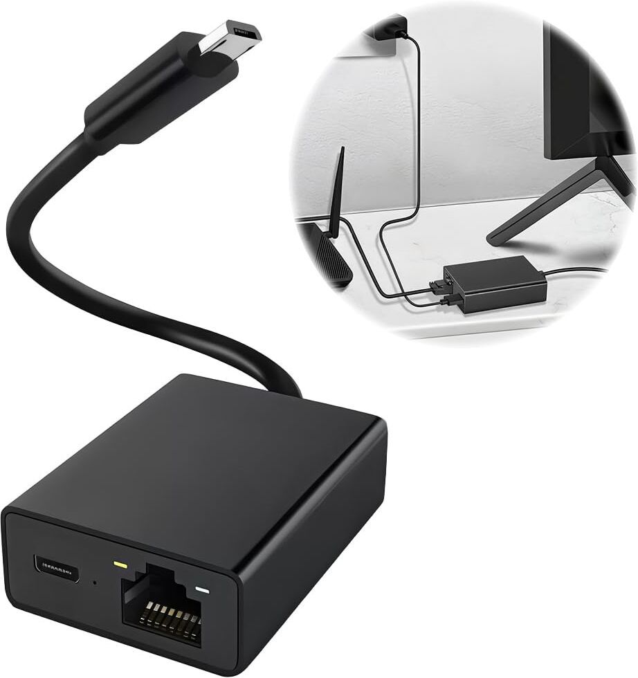 ELEPHANTBOAT Ethernet Adapter for Fire TV Stick Wired Bluetooth Lan Adapter compatible with Linux-image-29