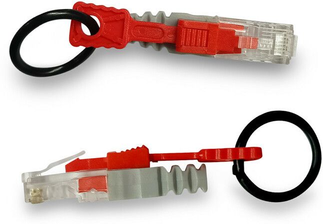 MX RJ45 Cover With LOCKABLE BOOT for CAT5e/CAT6/CAT6a/CAT7 Solid Wire, Transparent Lan Adapter-picture-12