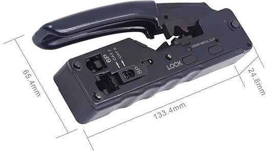RuhZa RJ45 Crimp Tool, Ethernet Crimping Tool Wired Ethernet Lan Adapter compatible with Windows-image-47