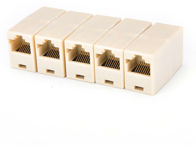 TAAPSEE 5pcs RJ45 CAT5 Coupler Plug Network LAN Cable Extender Connector Adapter Lan Adapter-image-19