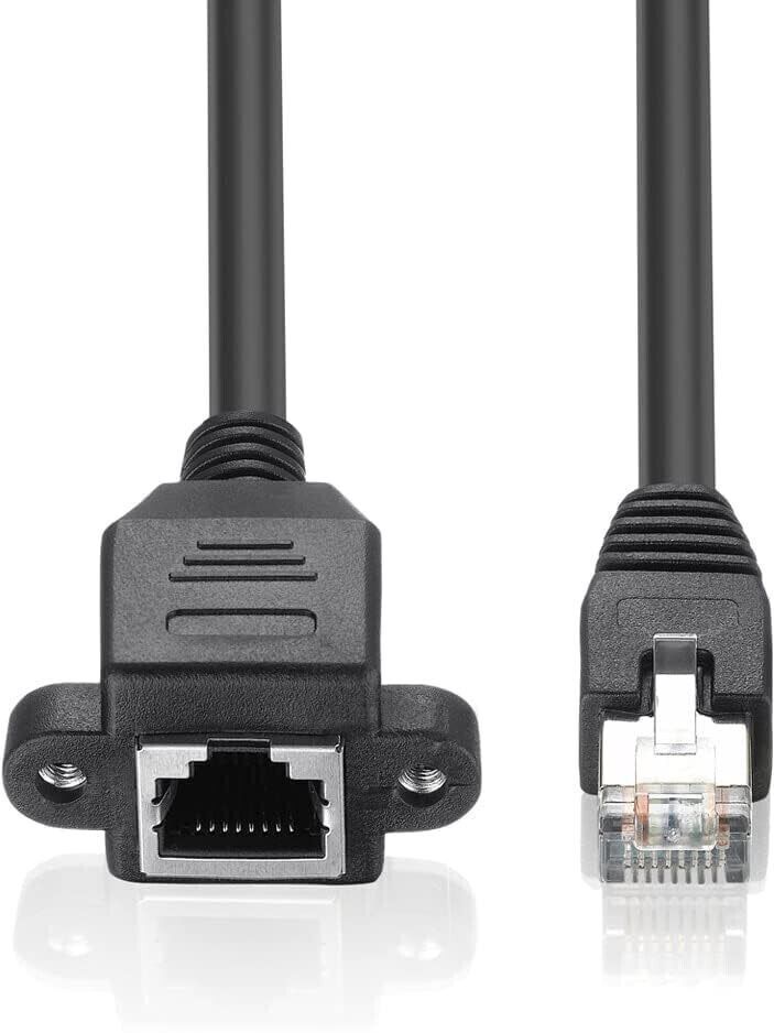 BKC RJ45 LAN Network Adapter Male to Female Shielded Screw Extension Cable Lan Adapter-image-39