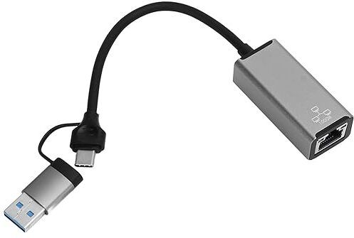 ULTRABYTES SuperSpeed USB C+USB A to RJ45 USB 3.1 to RJ45 Network Converter for PC, Laptop Wired USB Lan Adapter compatible with Linux, Mac, Windows-picture-14
