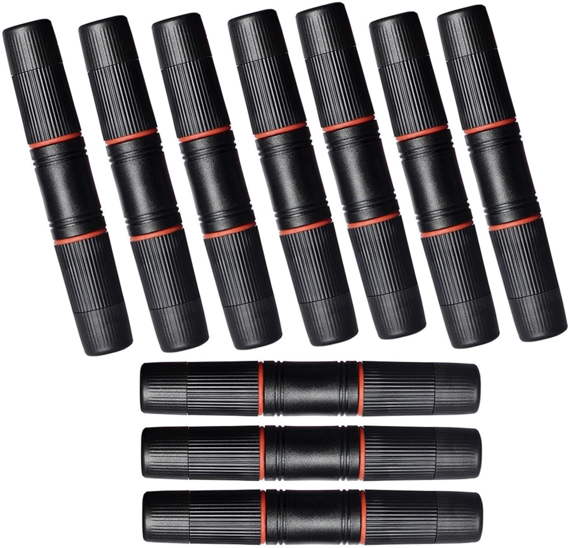 TAAPSEE 10 Pack Waterproof RJ45 Female to Female Coupler Wired Ethernet Lan Adapter compatible with Windows, Mac, Linux, Ubuntu