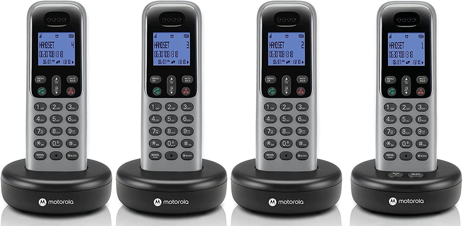 T614 Cordless Phone With 4 Digital Handsets Cordless Landline Phone with Answering Machine-image-42
