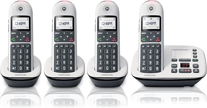 CD5014 Cordless Phone with Answering Machine Call Block and Volume 4 Handsets Cordless Landline Phone with Answering Machine-image-11