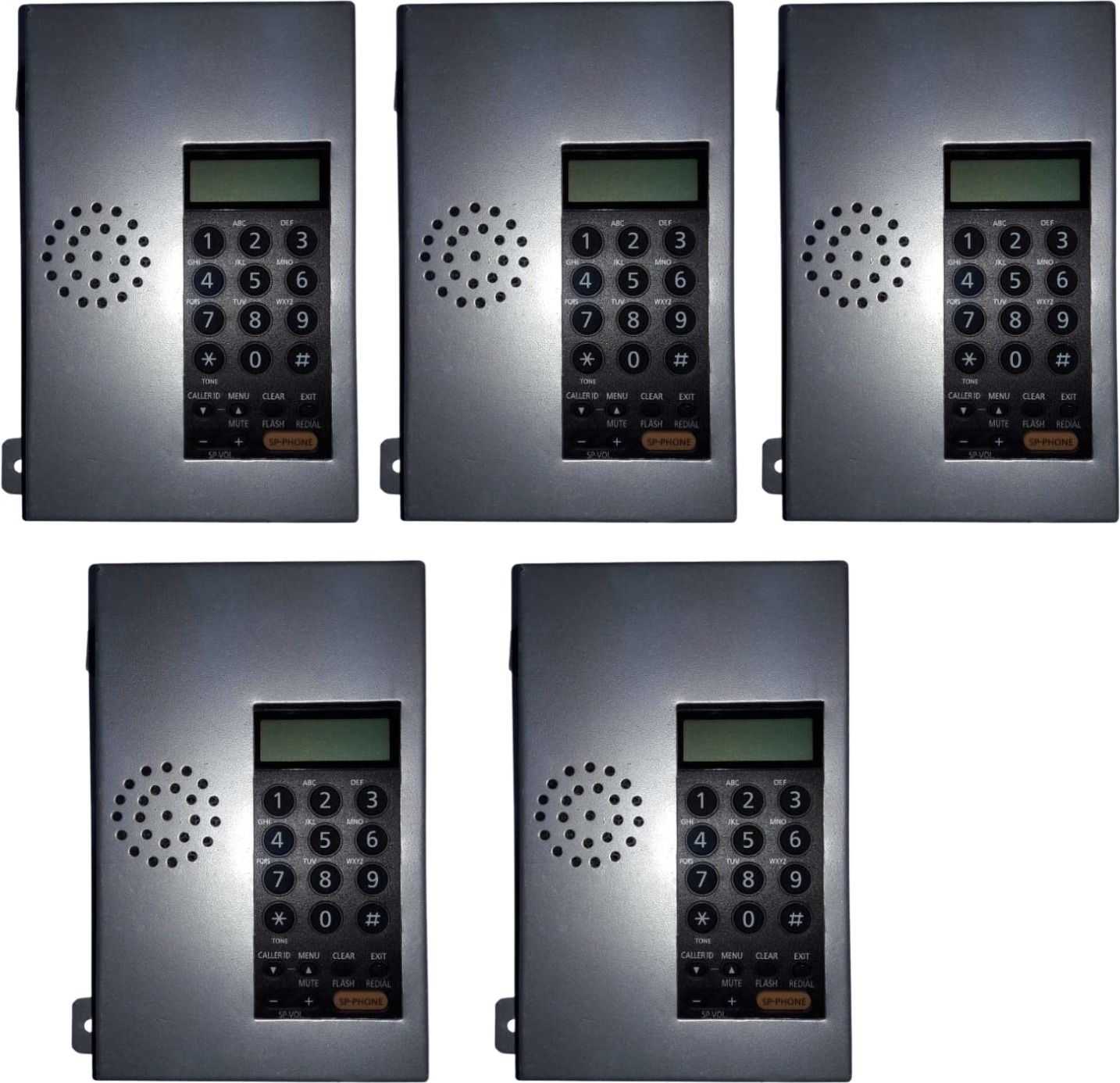panasonic Speaker Lift Phone pack of 5 Cordless Landline Phone with Answering Machine-picture-6