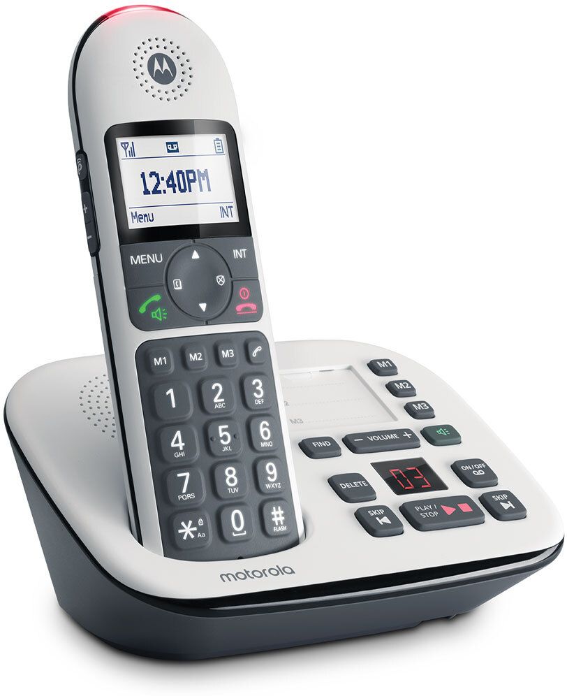 CD5011+ Cordless Phone with Answering Machine Call Block and Volume Boost Cordless Landline Phone with Answering Machine