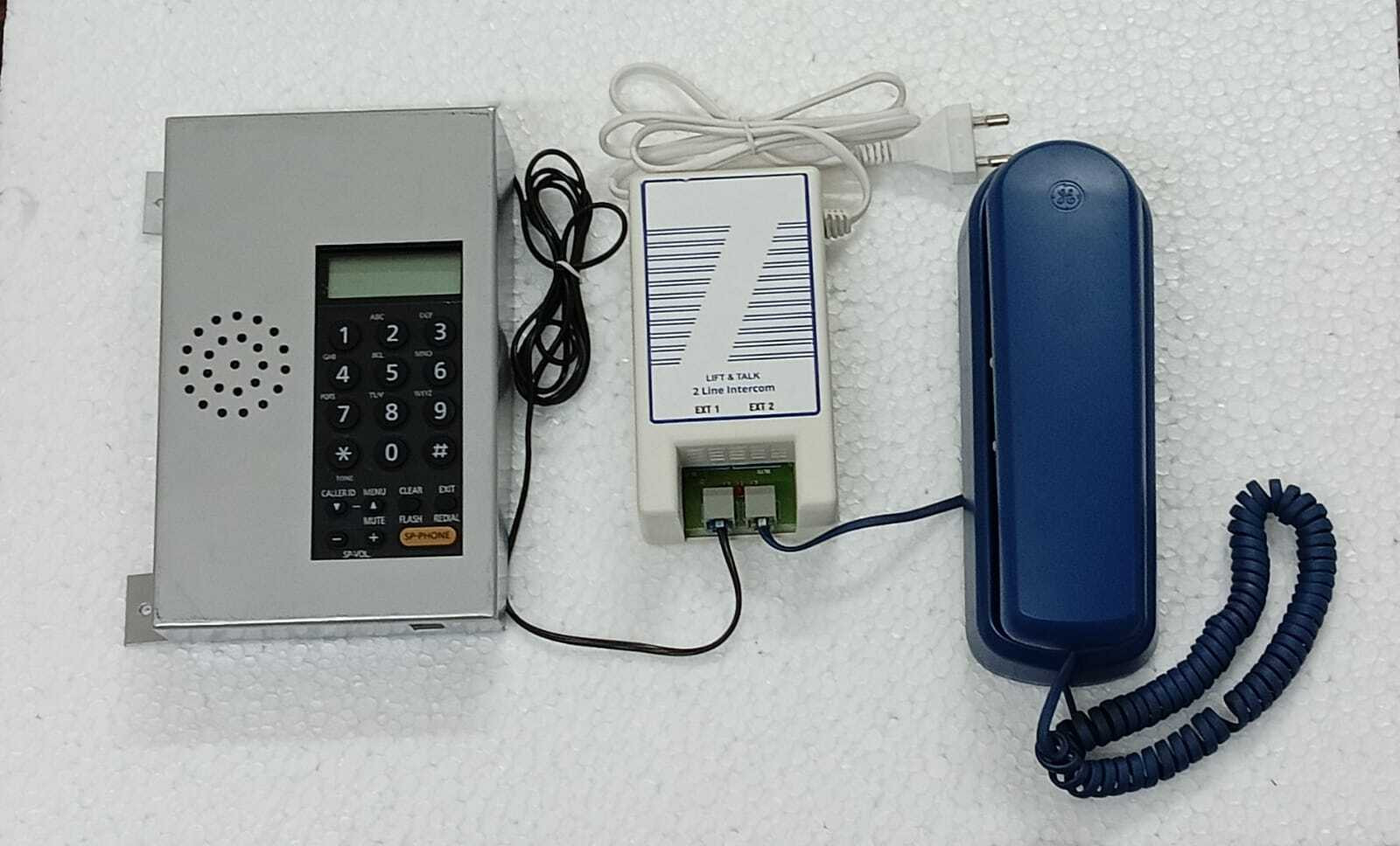 mascom 1+1 INTERCOM MACHINE HANDY PHONE WITH LIFT PHONE Corded Landline Phone image 1