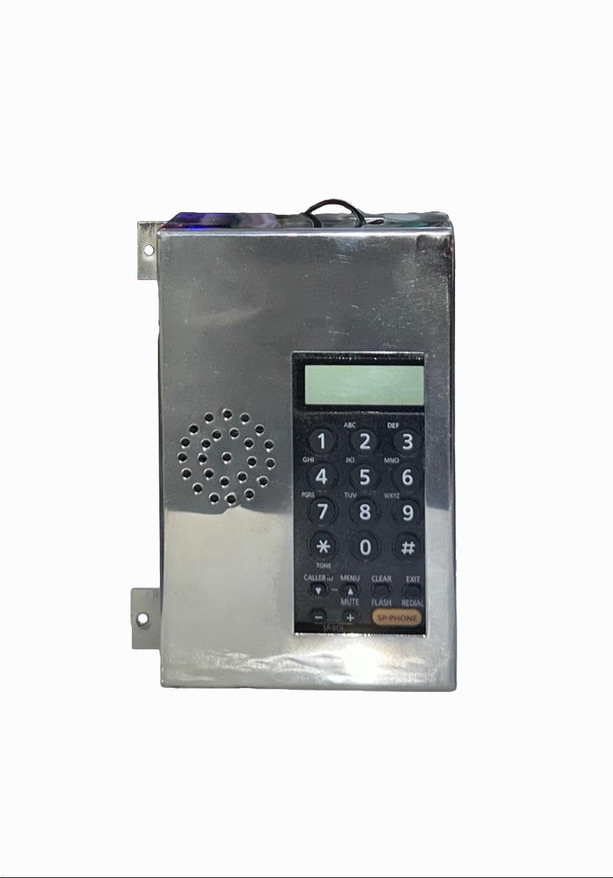 panasonic speaker lift Fone in stainless steel cover With sound quality in kx-ts 62 mx Cordless Landline Phone with Answering Machine-picture-11