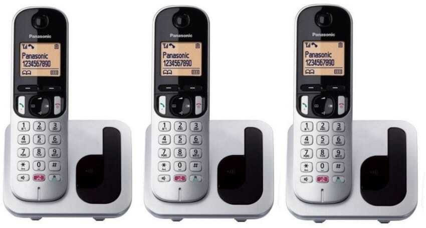 panasonic Wireless Intercom 3 Line with Caller ID and Speaker Phone Cordless Landline Phone image 1