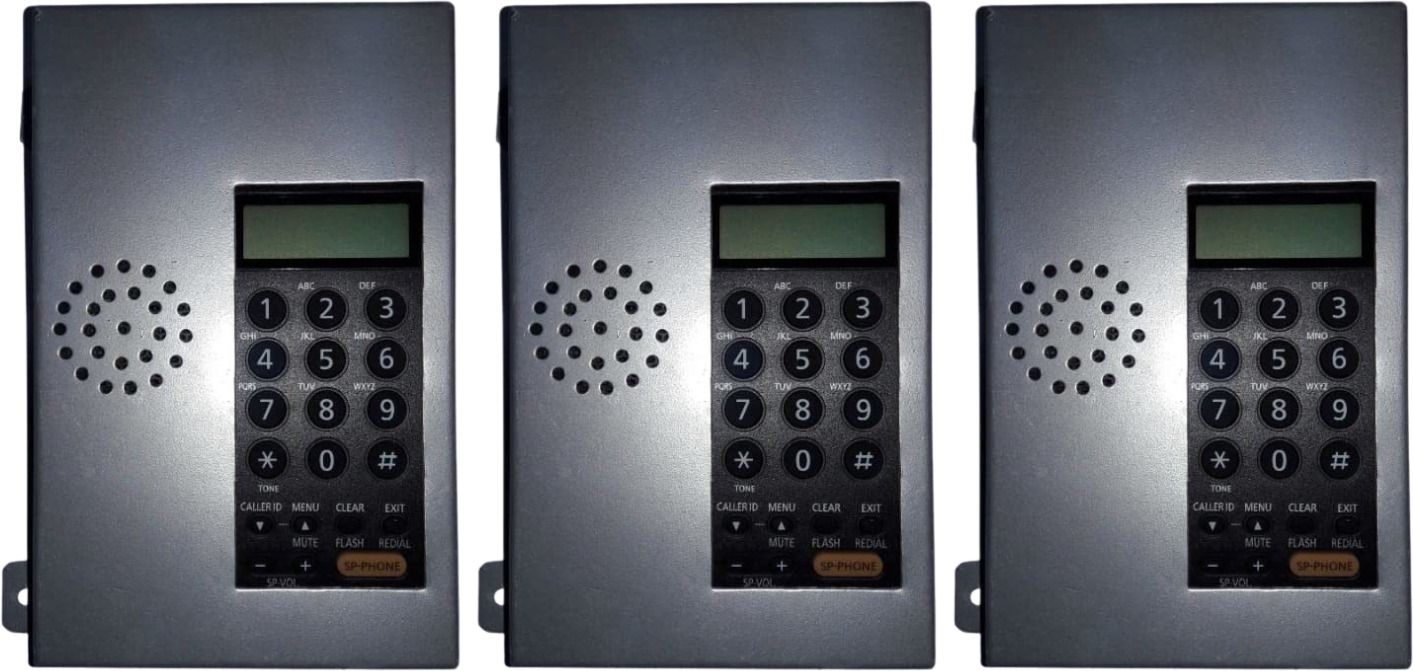 panasonic Speaker Lift Phone pack of 3 Cordless Landline Phone with Answering Machine-picture-5