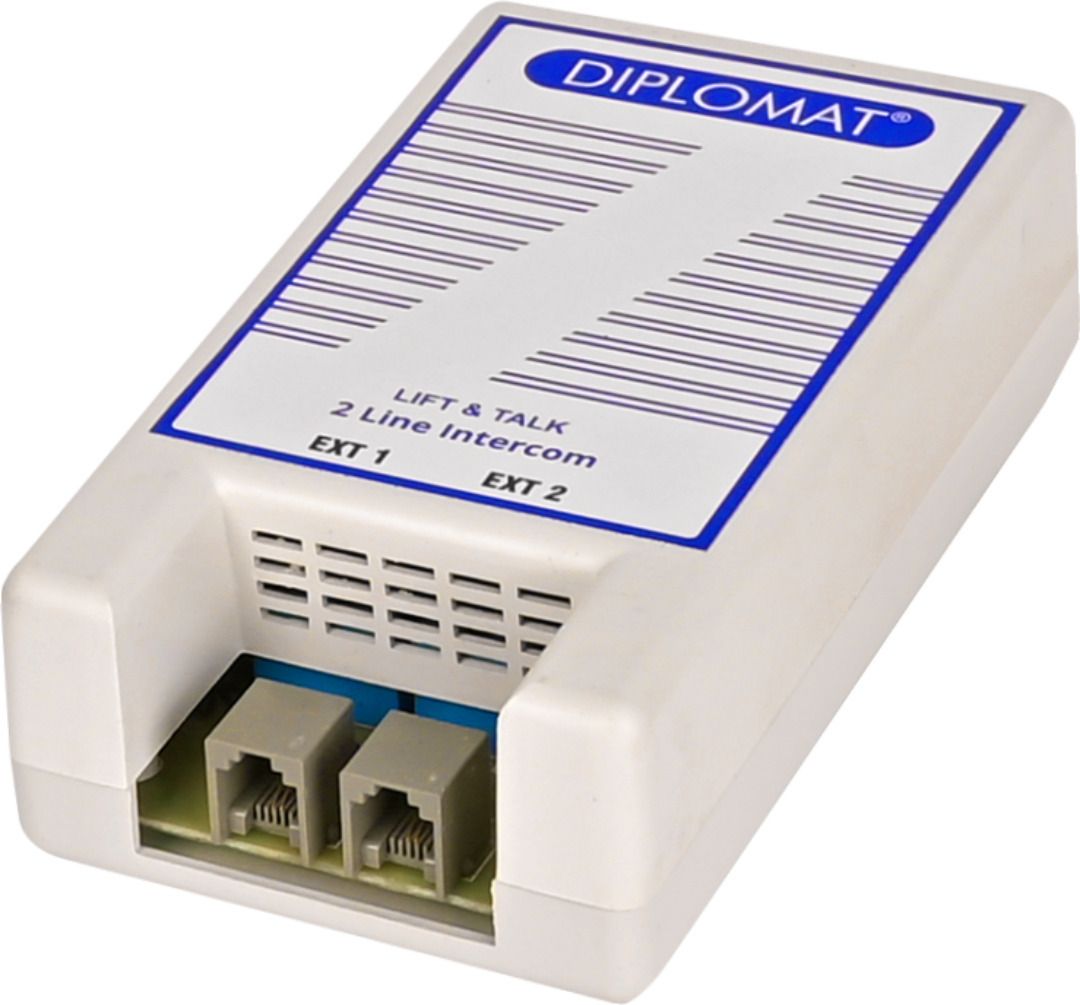 2 Line Intercom- EPABX for Home and Office Communication Compatible with Corded & Cordless Landline Phone