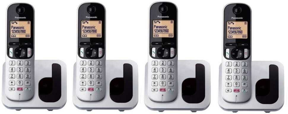 panasonic Wireless Intercom 4 Line with Speaker Phone & Caller ID Cordless Landline Phone image 1