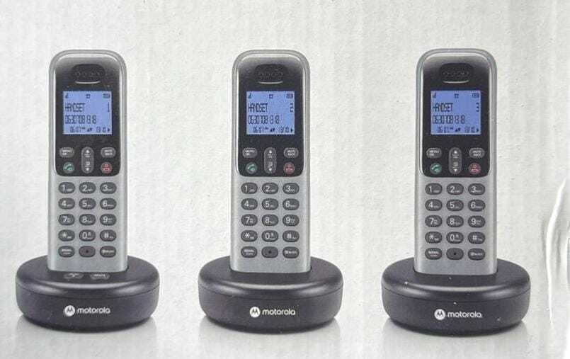 motorola T613 Digital Cordless Phone with Answering Machine with 3 Handsets Cordless Landline Phone with Answering Machine-picture-5