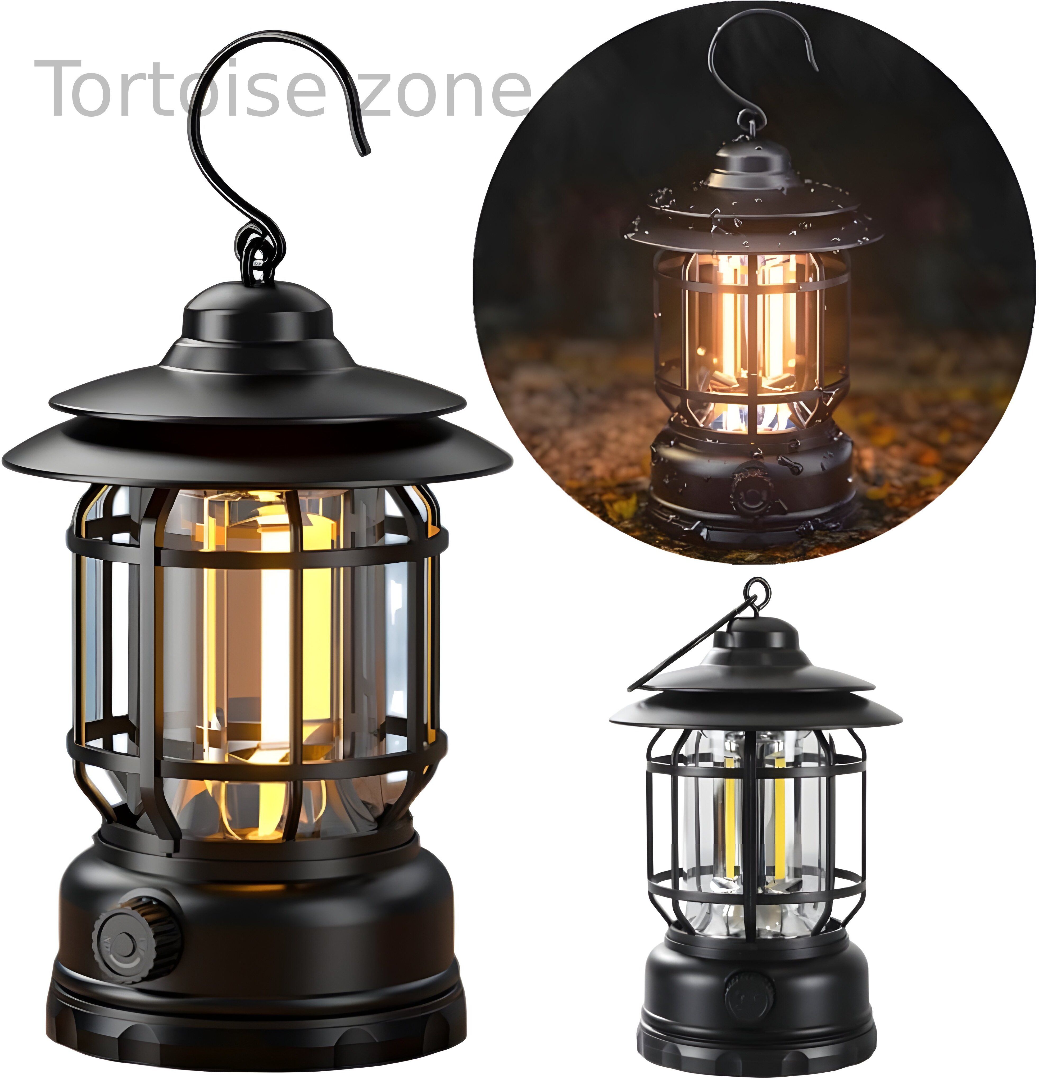 Camping Lanterns Rechargeable | Portable Electric Lights Outdoor Hanging Multicolor Plastic Hanging Lantern-image-18