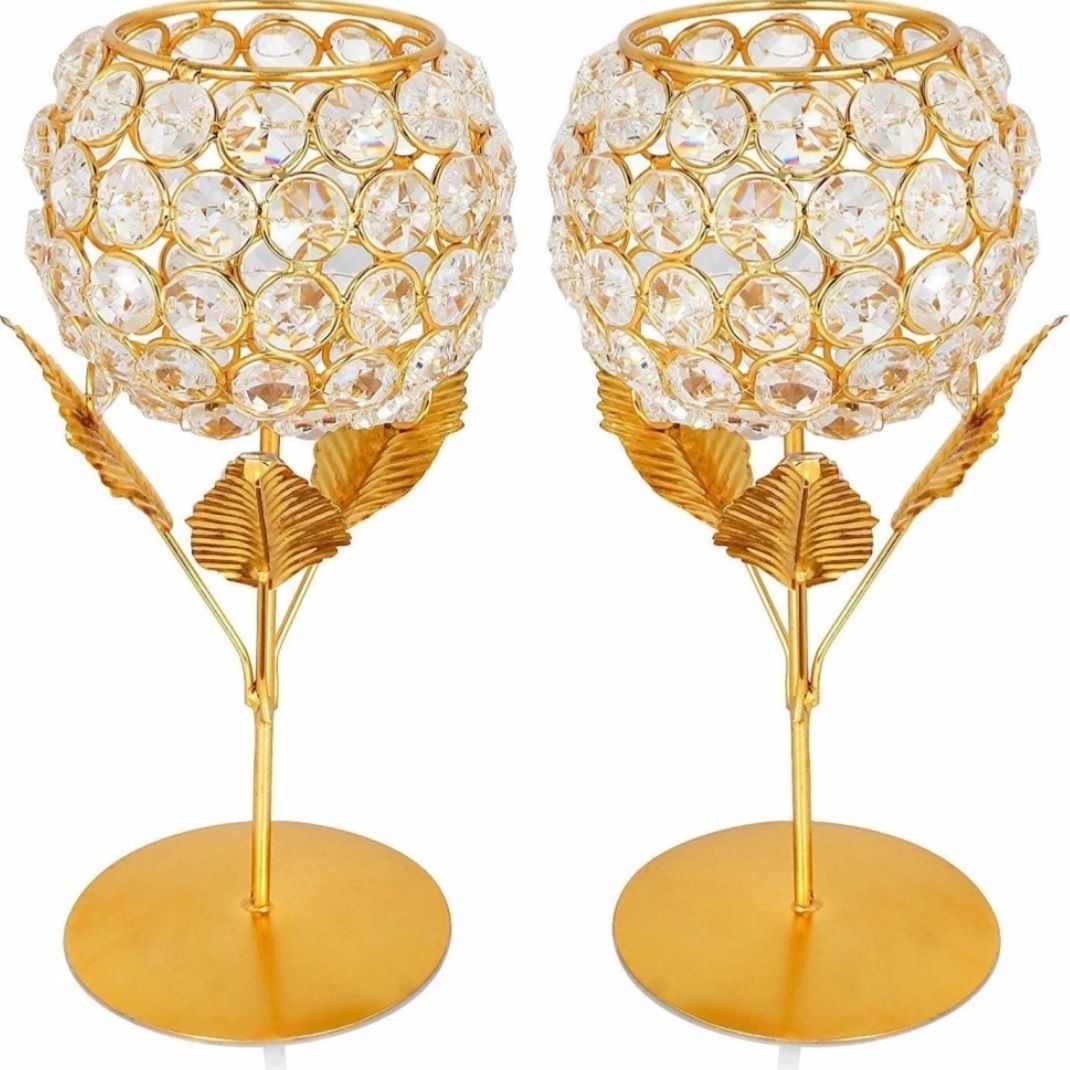 Gold Gold Plated Table Lantern