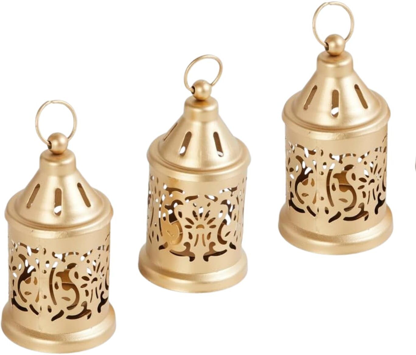 alamos AO022ML Gold Metal Hanging Lantern-picture-7