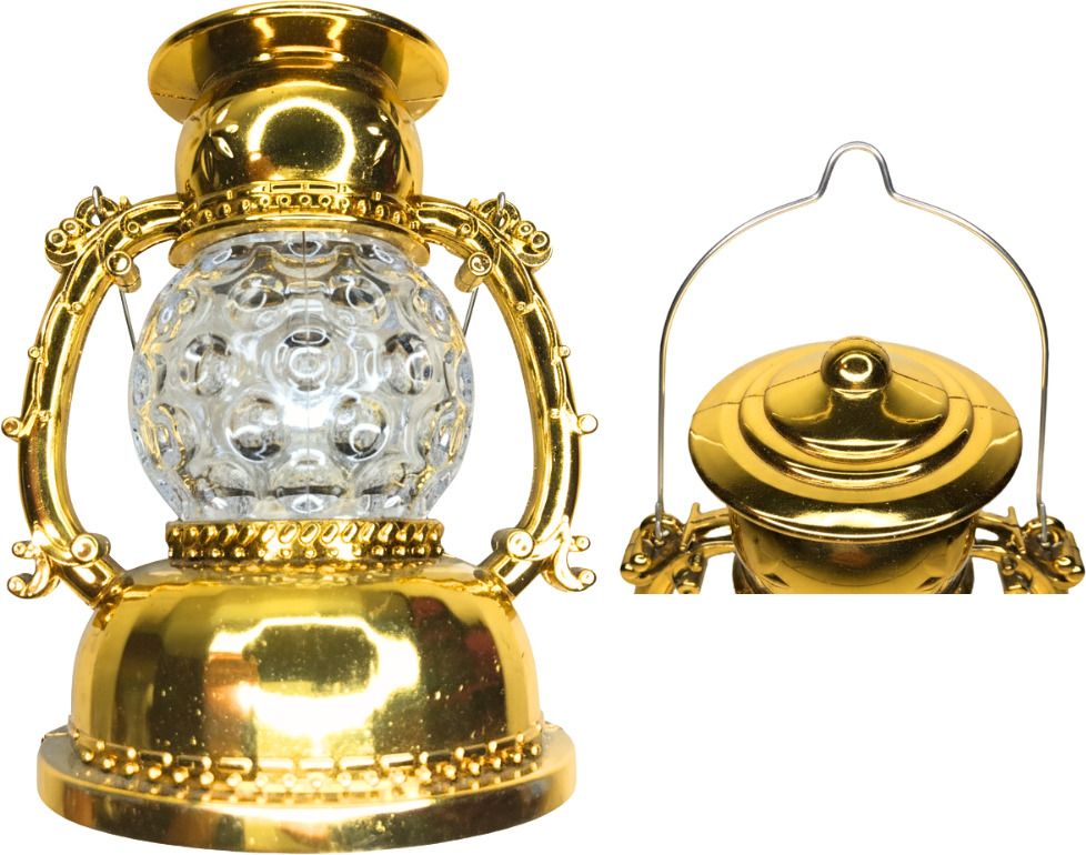 Gold Plastic Hanging Lantern-image-26