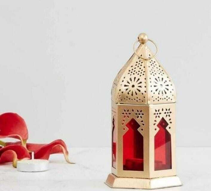 Gold Iron Table Lantern-image-36