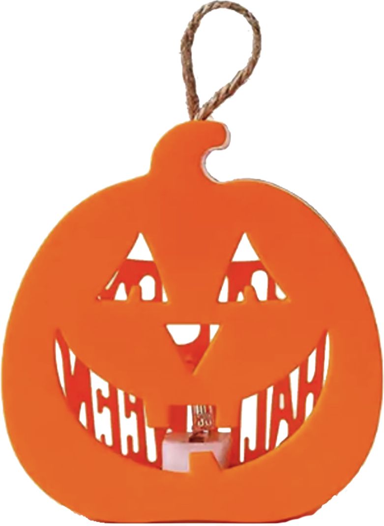Halloween Pumpkin Skull Mini Lanterns Orange Plastic Hanging Lantern-image-27