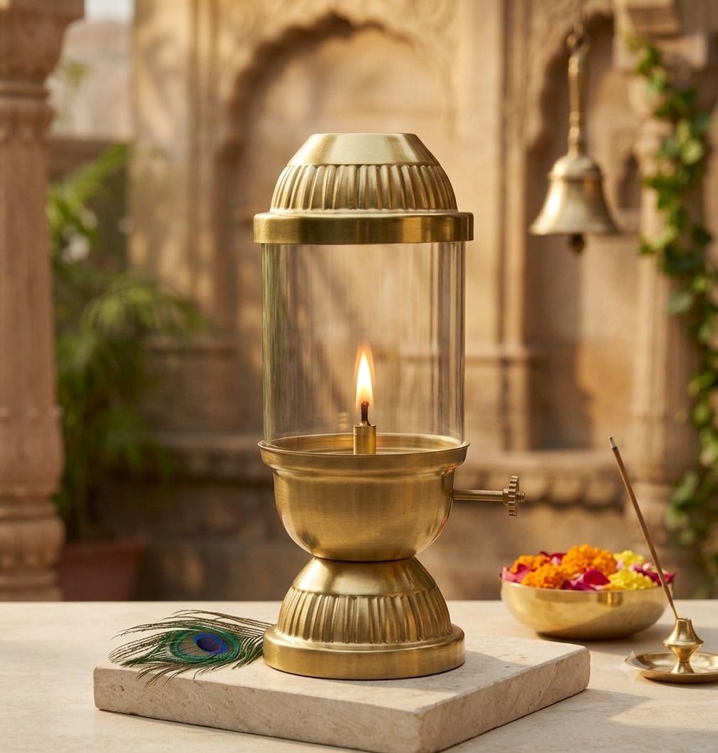oxz Gold Cast Iron, Iron Table Lantern-picture-19