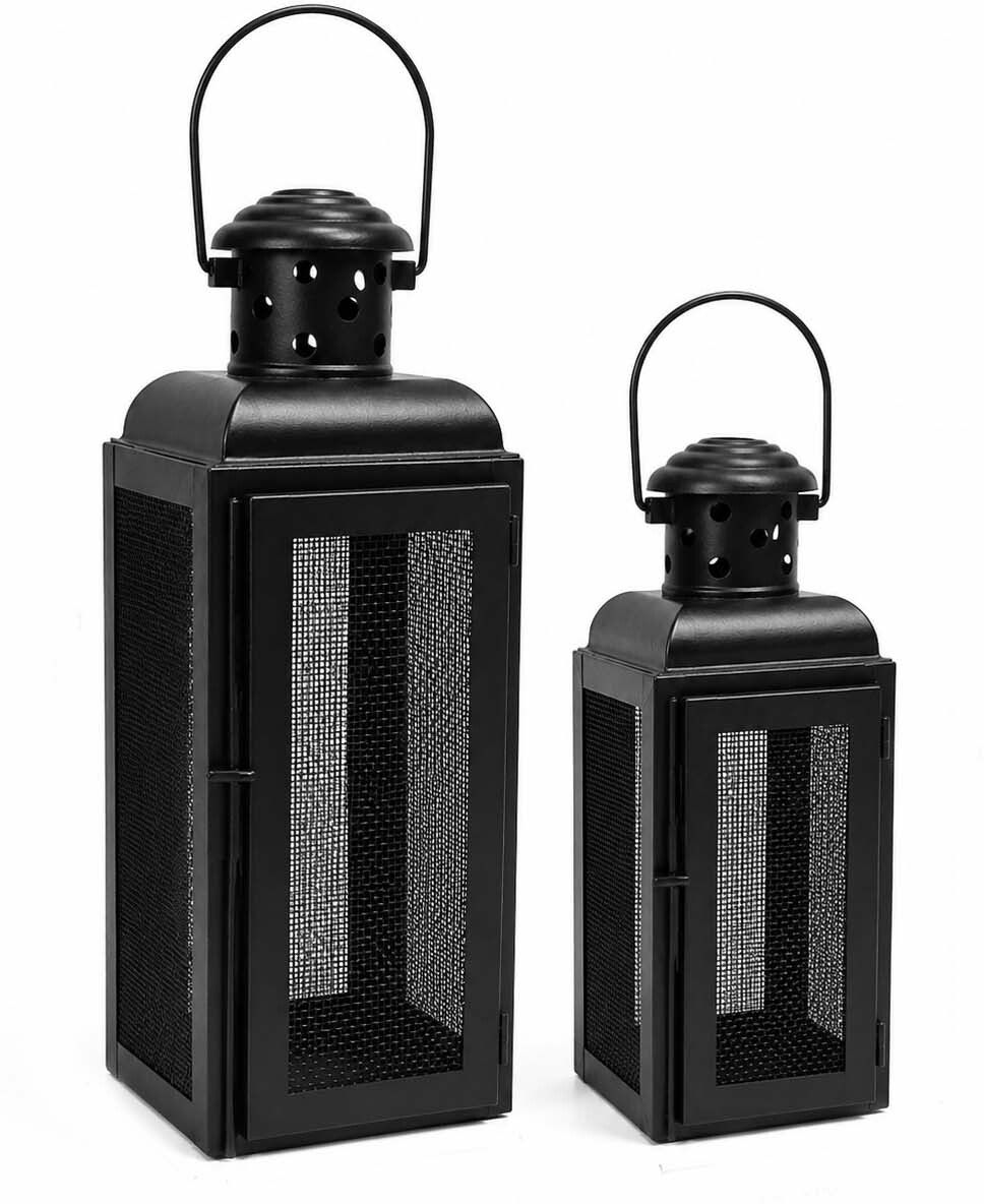 musa handicraft Black Metal Table Lantern-picture-19