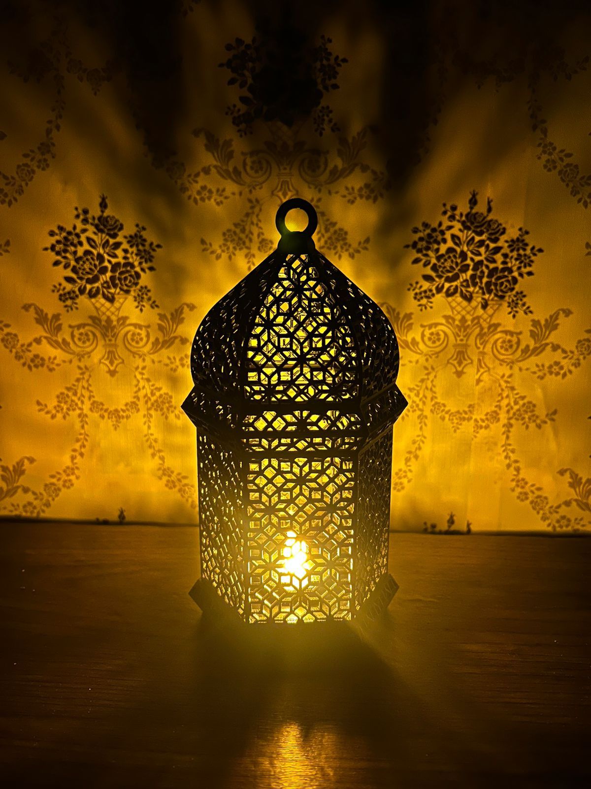 Arabic Black Plastic Hanging Lantern