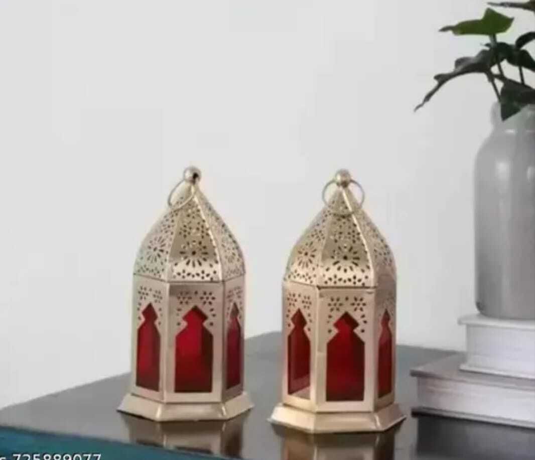 m k decor candle 01 Gold Metal Hanging Lantern-picture-18