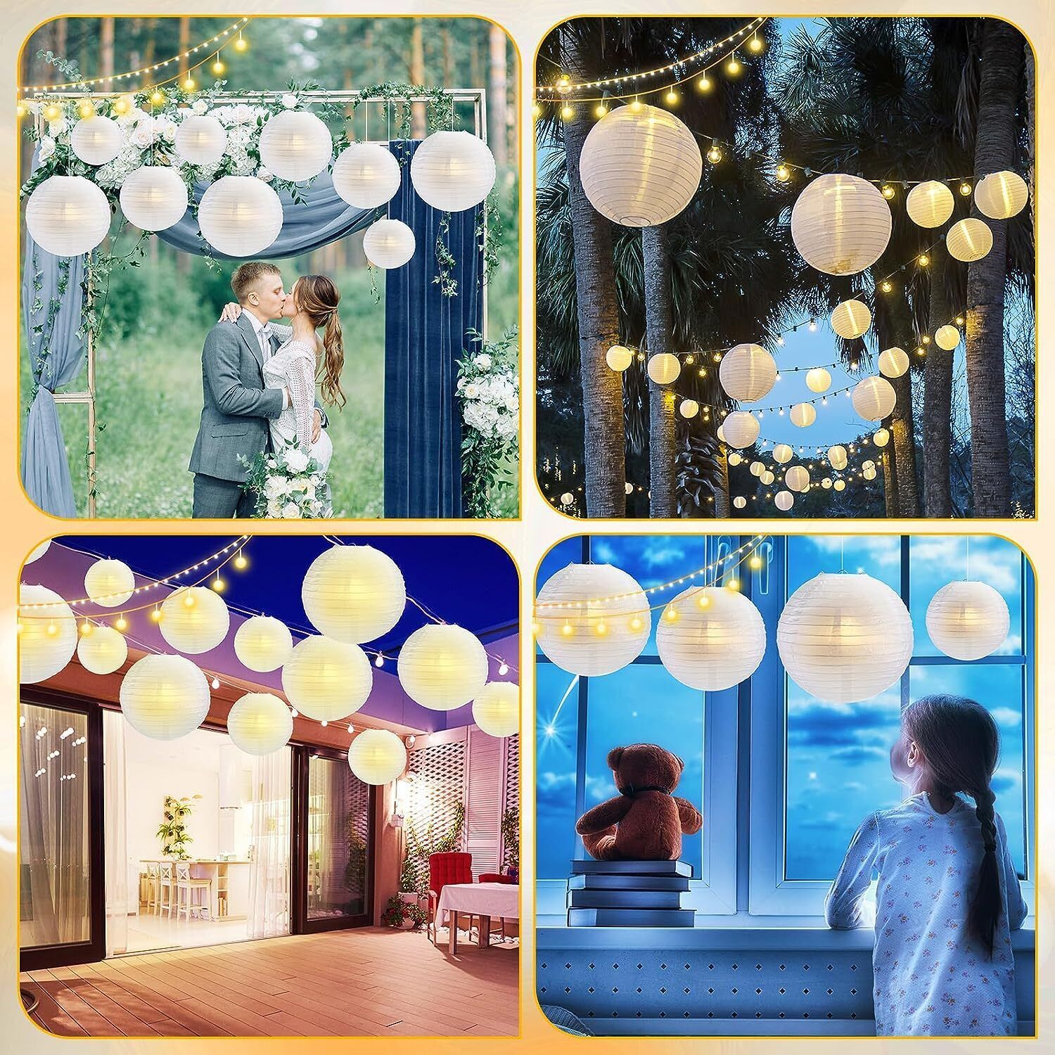 White Paper Hanging Lantern-image-35