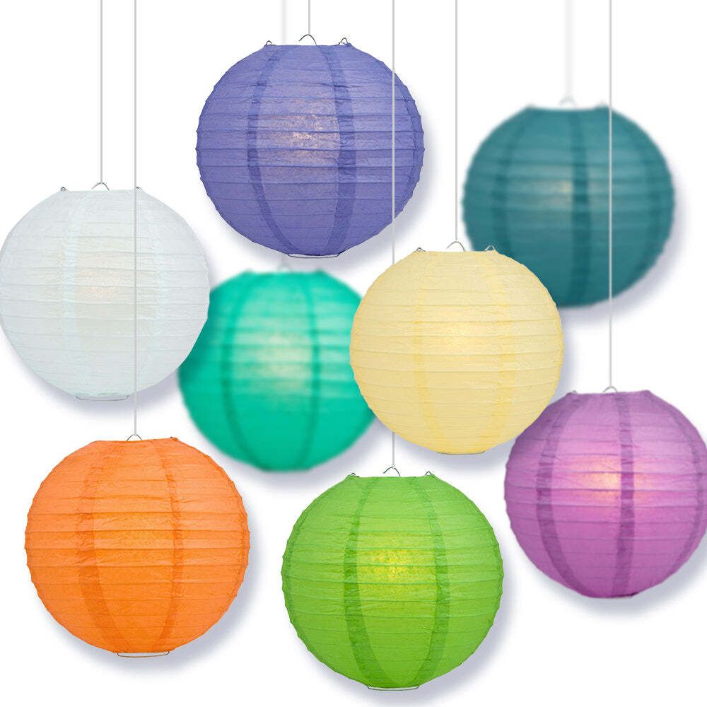 orama Rice Paper Ball Lamp Round Hanging Ball Paper Hanging Lantern Paper Lamp Multicolor Paper Hanging Lantern-picture-15