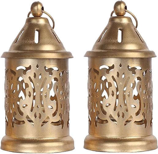 arru handicraft Gold Metal Hanging Lantern-picture-35