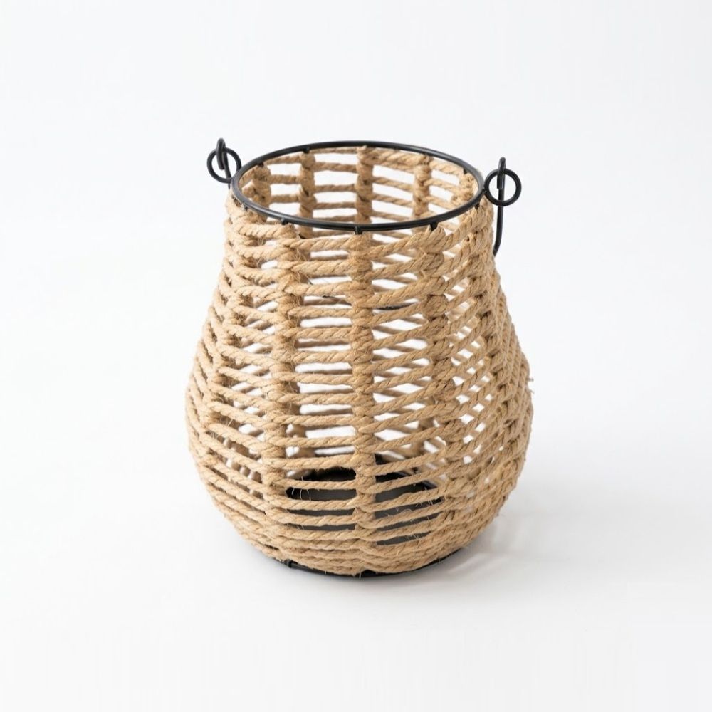 housinggoods Lantern Black Iron Table Lantern-picture-19