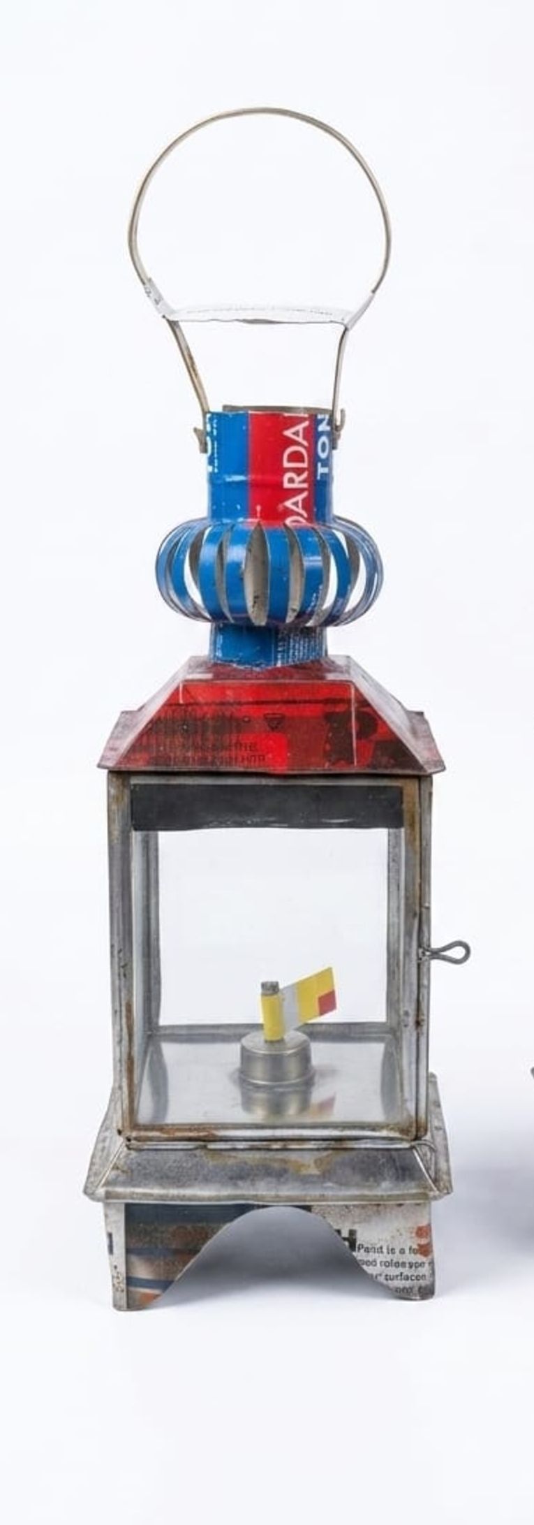 gd arts ANTIQUE LANTERN Multicolor Glass Table Lantern-picture-40
