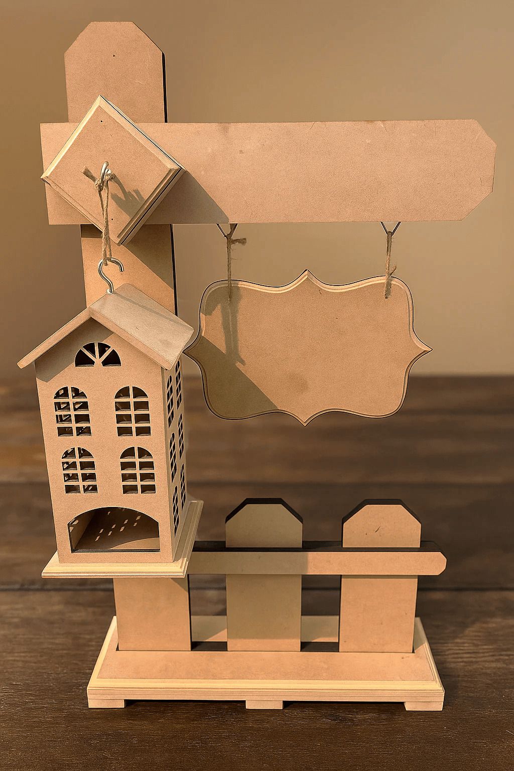 Yellow Wooden Table Lantern-image-36