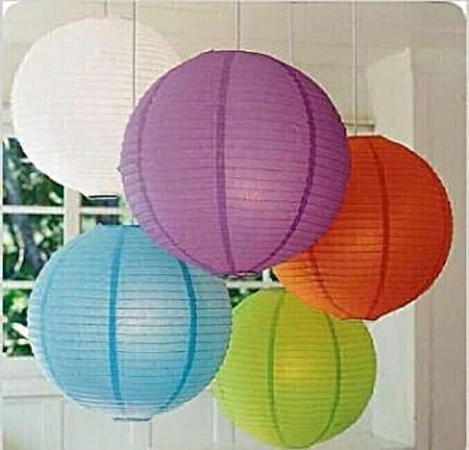 Multicolor Paper Hanging Lantern-image-23