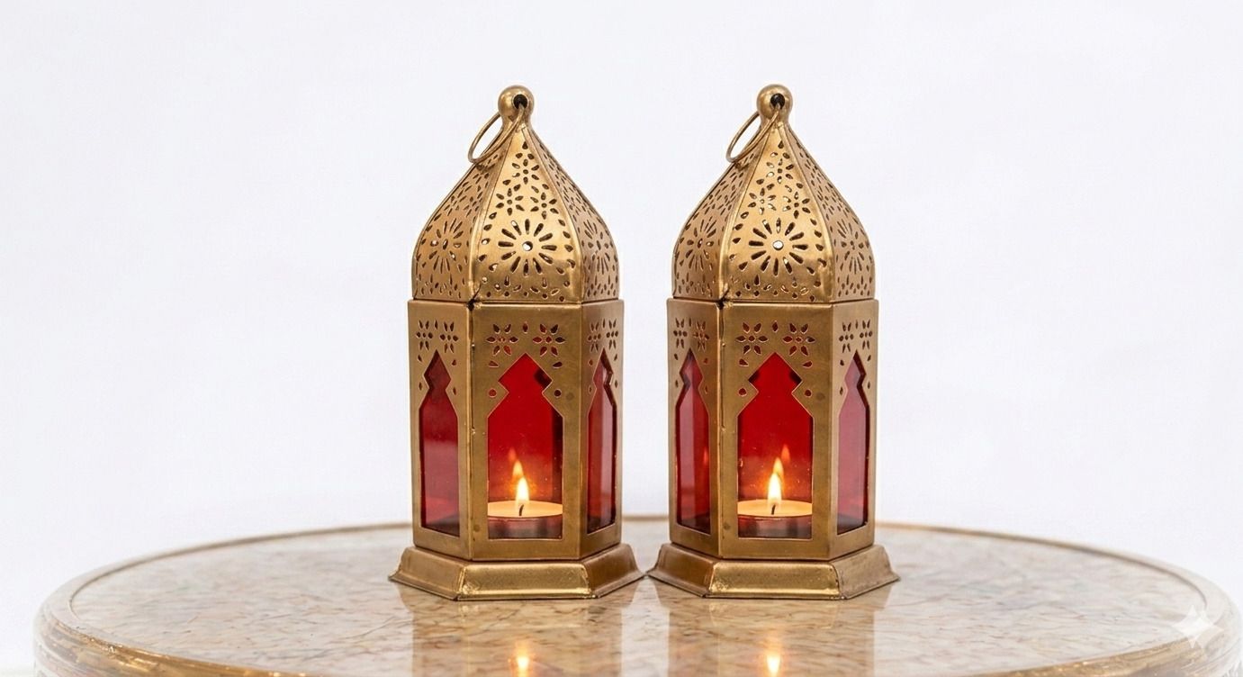 aliza metal house Gold Iron Hanging Lantern-picture-11