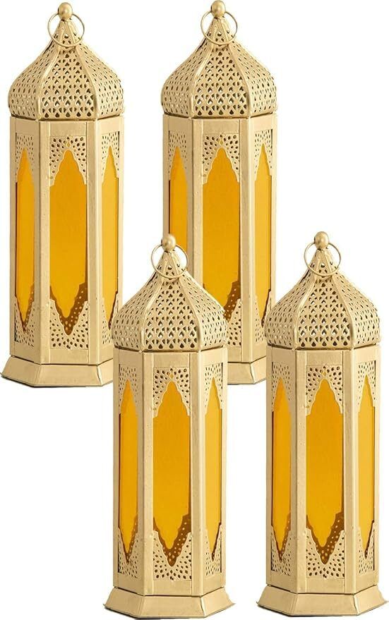winscrafts Morrocan Yellow Iron Table Lantern-picture-43