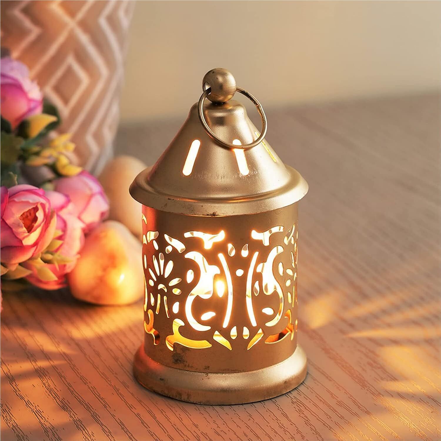 MK Craft And Decor Gold Metal Hanging Lantern