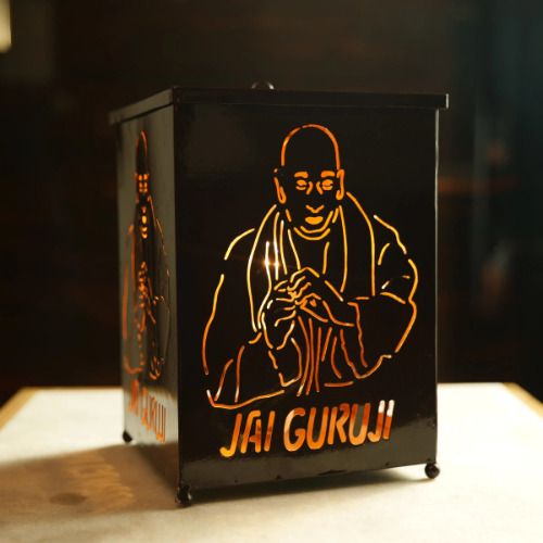 Guruji Serenity Aroma Diffuser | Spiritual Decorative Oil Burner | Black Brass Table Lantern-image-31
