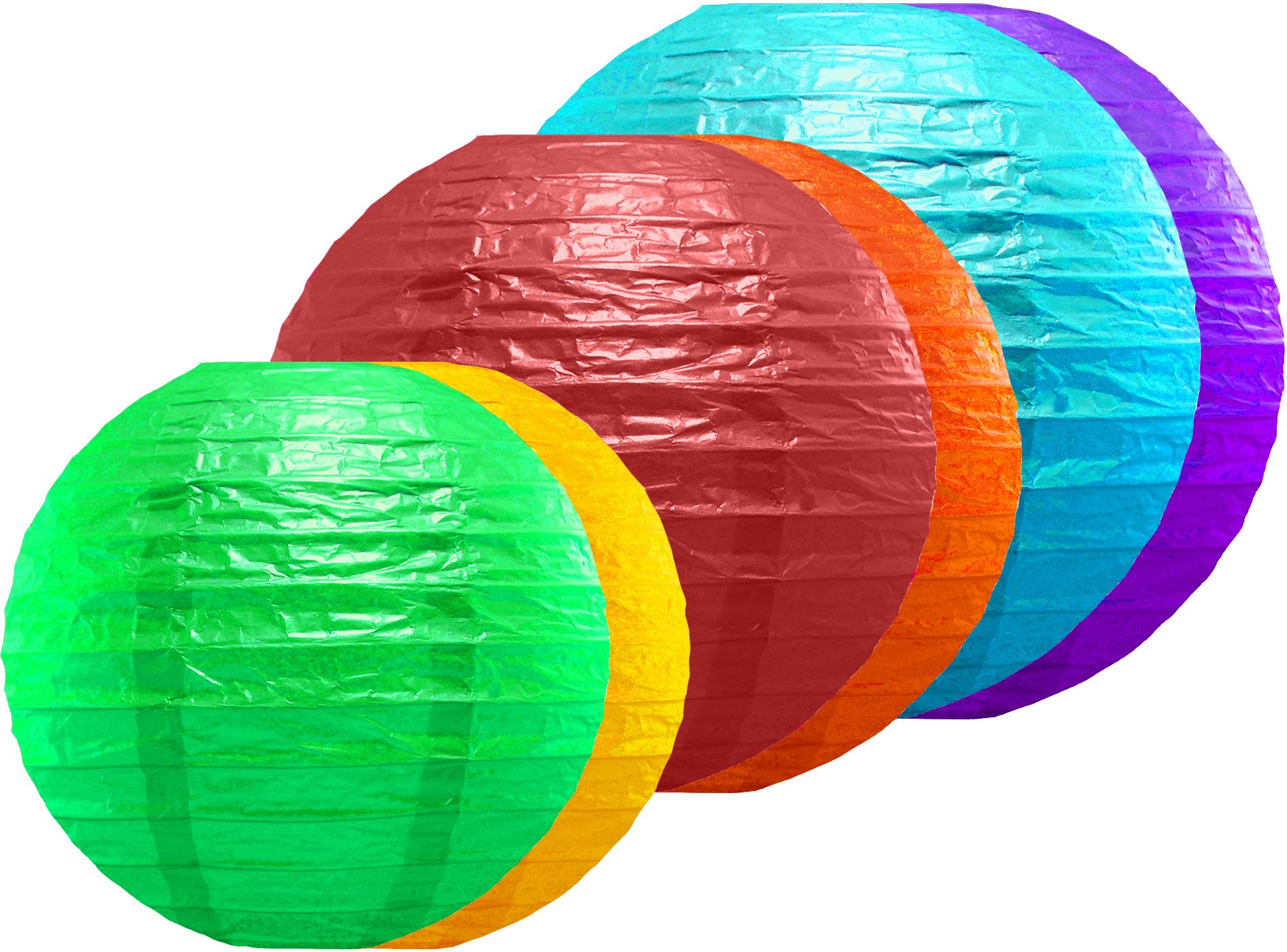 Rice Paper Ball Lamp Round Hanging Ball Paper Hanging Lantern Paper Lamp Multicolor Paper Hanging Lantern-image-48