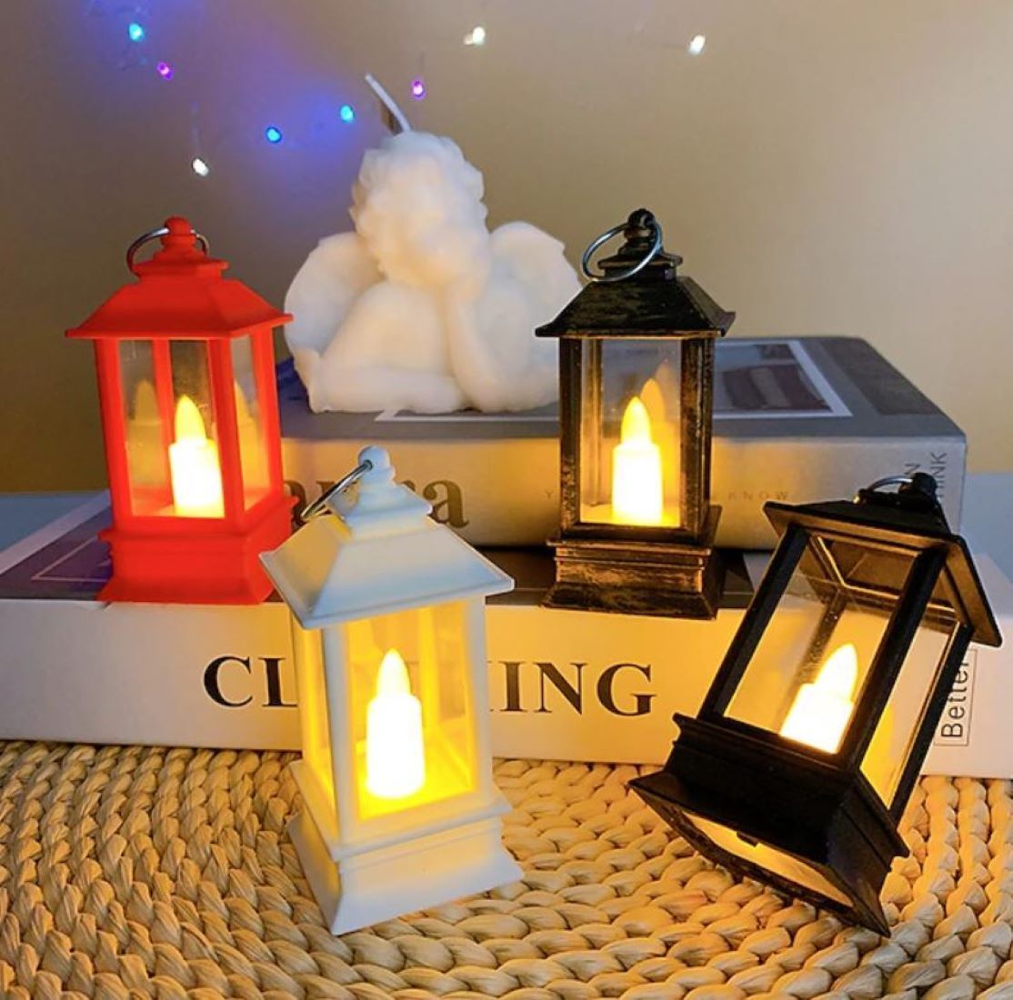 Multicolor Plastic Hanging Lantern-image-36