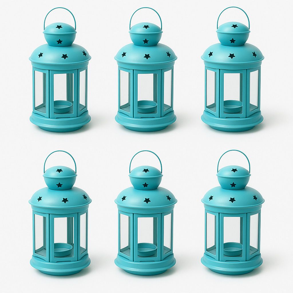 winscrafts Star Lantern Blue Iron Table Lantern-picture-30