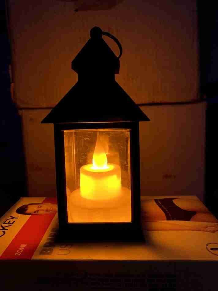 Lantern Decorative, Large Square Hanging Spring Home Decor Multicolor Metal Hanging Lantern-image-11