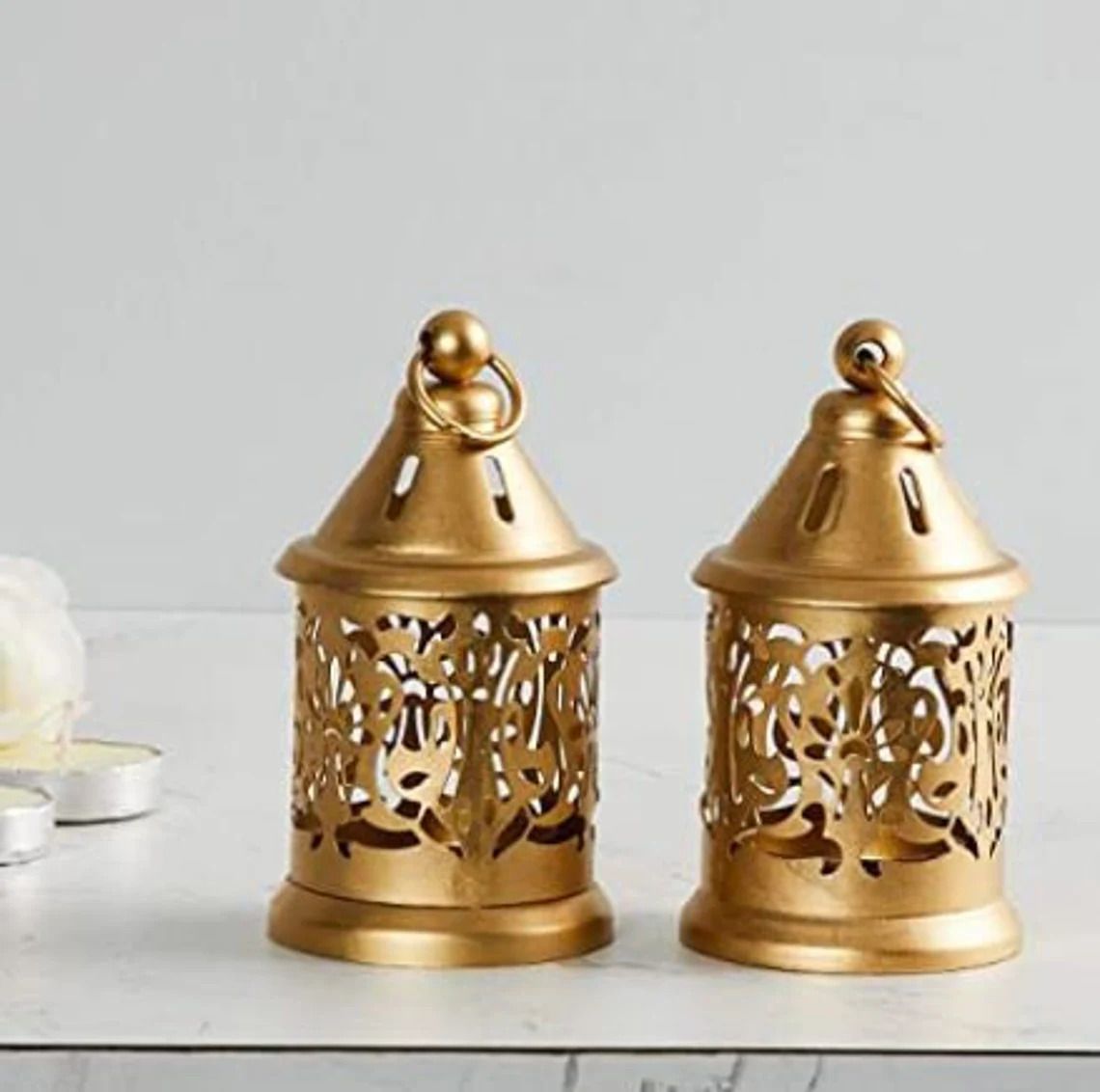 urban hamlet Gold Iron Table Lantern-picture-13