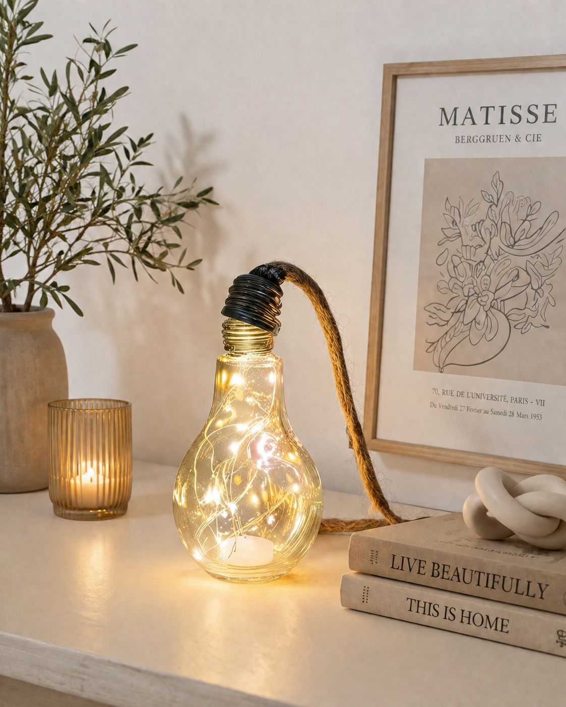 auslese robotics Vintage Glass Bulb Fairy Light Lamp Clear Aluminium, Glass Hanging Lantern-picture-26