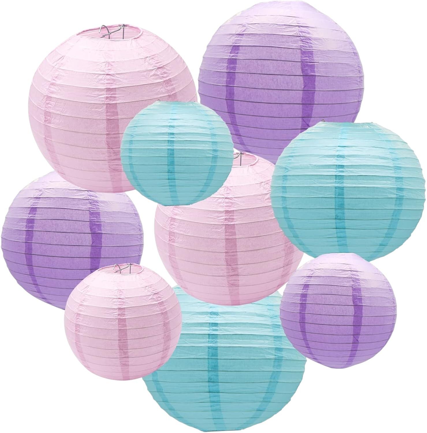 orama Pink, Blue Paper Hanging Lantern-picture-33