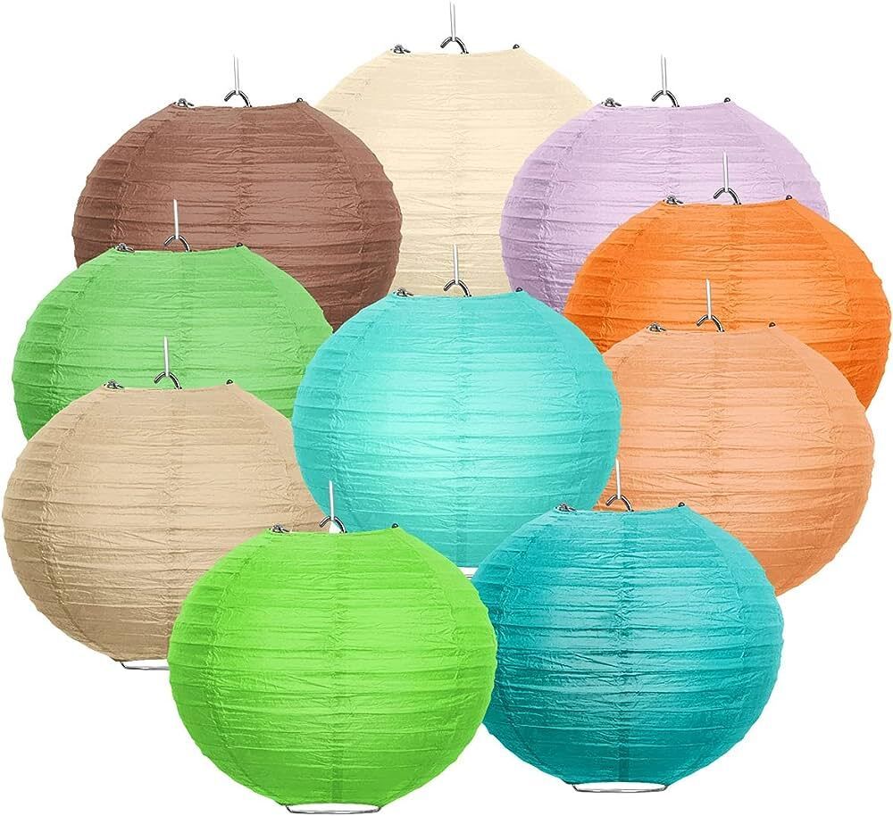 orama Rice Paper Ball Lamp Round Hanging Ball Paper Hanging Lantern Paper Lamp Multicolor Paper Hanging Lantern-picture-20